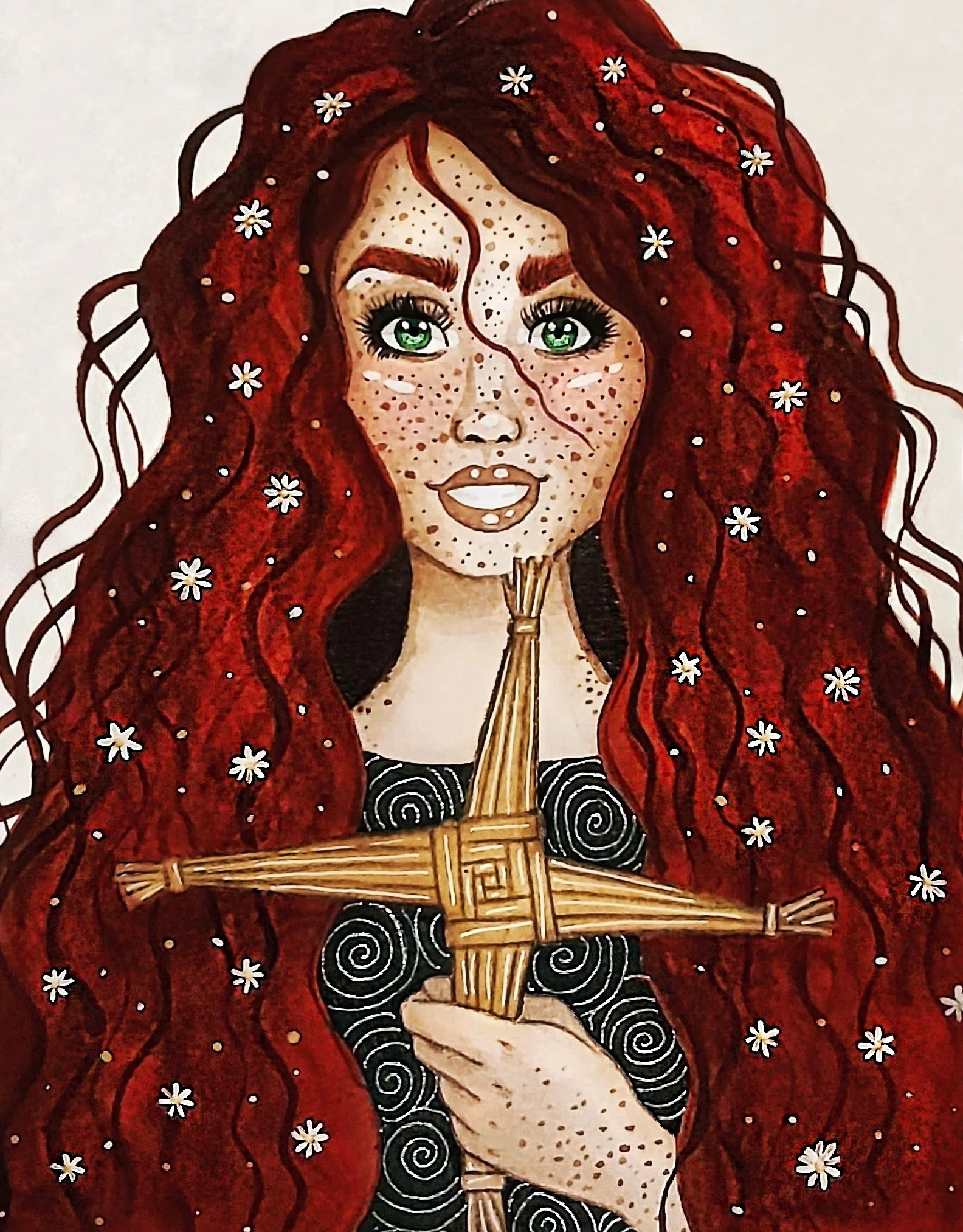 Goddess Saint Brigid Tales From The Wood Artwork Irish Mythology Shelly Mooney
