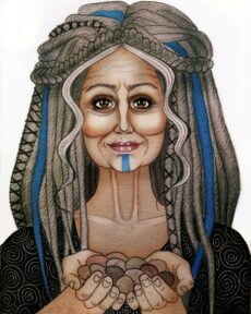An Cailleach Bui Tales From The Wood Artwork Shelly Mooney