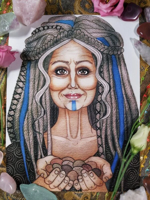 An Cailleach Bui Tales From The Wood Artwork Shelly Mooney