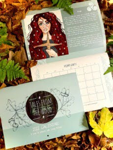 Tales From The Wood Shelly Mooney Art 2022 Calendar